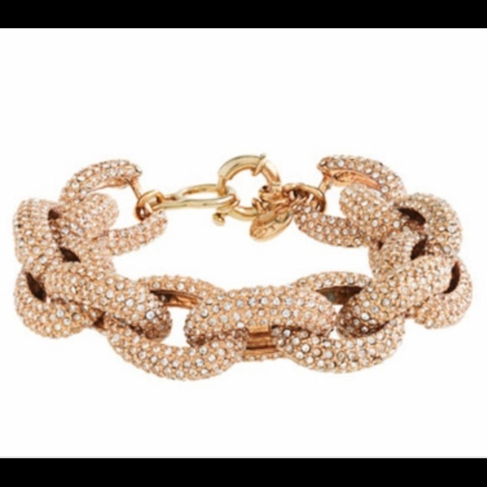 JCrew Pave Link Bracelet
